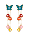 Eye Candy La June Butterfly Drop Earrings