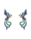 Eye Candy La Cz Bird Dangle Earrings