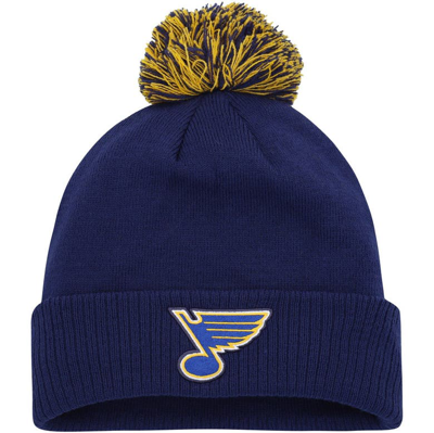 Adidas Originals Adidas Blue St. Louis Blues Cold.rdy Cuffed Knit Hat With Pom