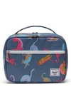 Herschel Supply Co Kids' Pop Quiz Recycled Polyester Lunchbox In Lazy Cats