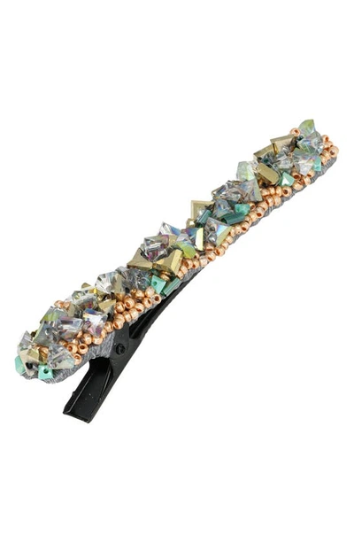 L. Erickson Jana Beaded Pinch Clip In Sage