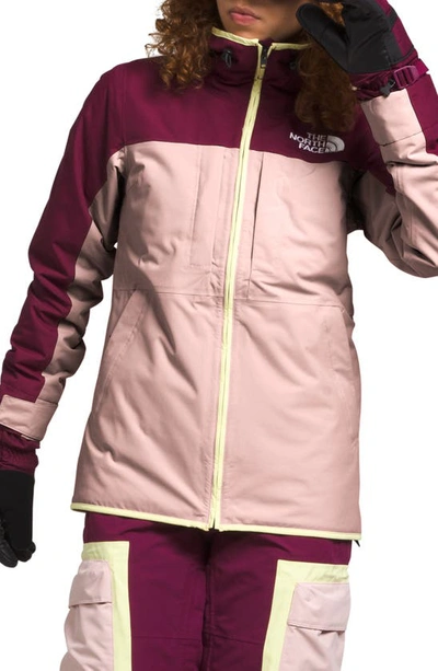The North Face Namak Waterproof Insulated Jacket In Pink Moss/ Boysenberry