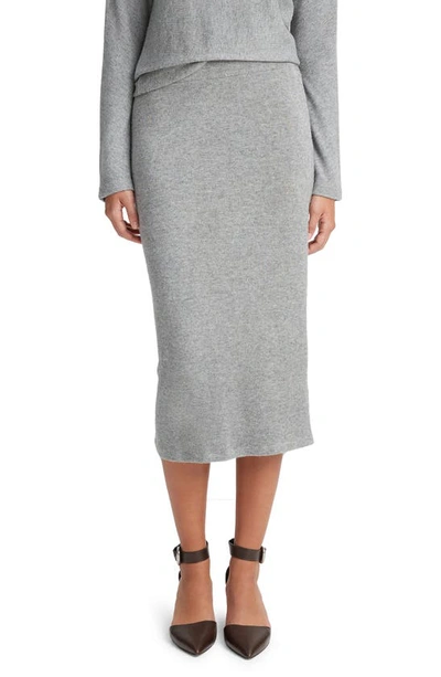 Vince Midi Jumper Skirt In Grey