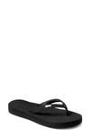 Reef Luna Flip Flop In Black/ Black