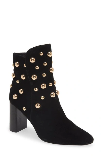 Cecelia New York Brace Stud Bootie In Black Suede