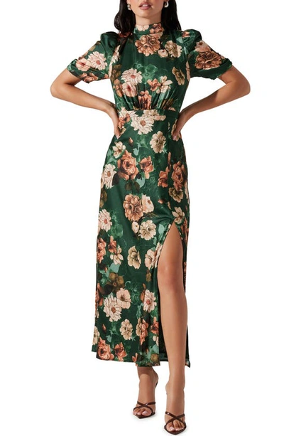 green emerald velvet dress ASTR The Label Sorbae Dress