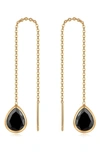 ETTIKA BARELY THERE CUBIC ZIRCONIA THREADER EARRINGS
