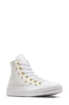 Converse Chuck Taylor® All Star® Lift High Top Platform Sneaker In White/ White/ Gold