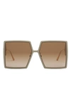 Dior Women's 30montaigne Su 58mm Geometric Sunglasses In Brown