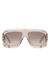 Dior Signature M1u Mask Sunglasses In Shiny Pink