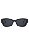 DIOR 'DIORPACIFIC S2U 53MM SQUARE SUNGLASSES