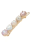L Erickson Pomelo Tige Boule Barrette In Gold Multi