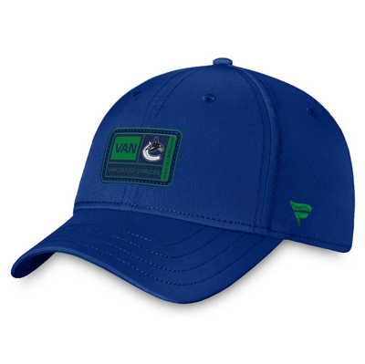 Fanatics Branded  Blue Vancouver Canucks Authentic Pro Training Camp Flex Hat