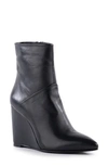 Seychelles Only Girl Womens Zipper Faux Leather Wedge Boots In Black