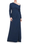 KAY UNGER IRINA LONG SLEEVE A-LINE GOWN