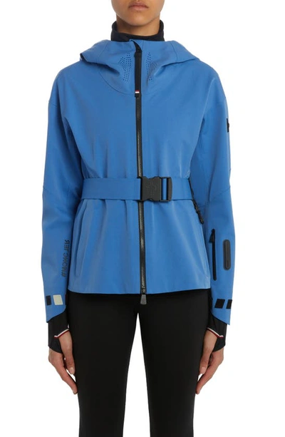 Moncler Teche Hooded Ski Jacket In Blue