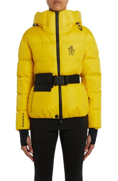 MONCLER BOUQUETIN BELTED DOWN JACKET