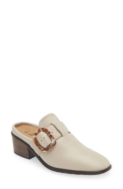 Naot Choice Mule In Soft Ivory Leather