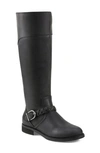 Earth Mira Knee High Boot In Black Leather