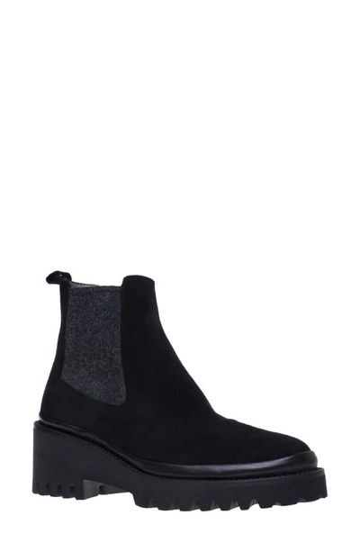 Ron White Emmaline Suede Chelsea Boots In Onyx