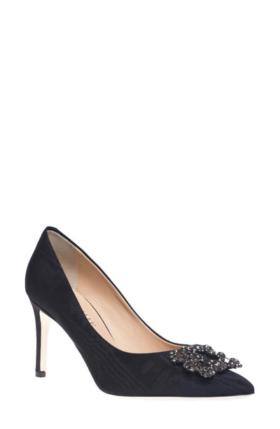 Ron White Demi Pointed Toe Pump In Onyx