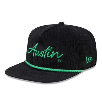New Era Black Austin Fc Corduroy Golfer Adjustable Hat