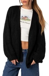 Edikted Anina Oversize Cardigan In Black