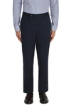 Jack Victor Palmer Stretch Cotton & Wool Pants In Navy