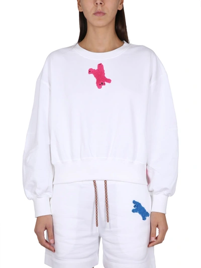 Canada Goose Paola Pivi Muskoka Crew Neck Sweatshirt In Bianco