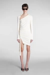 Off-white Dress In White Viscose