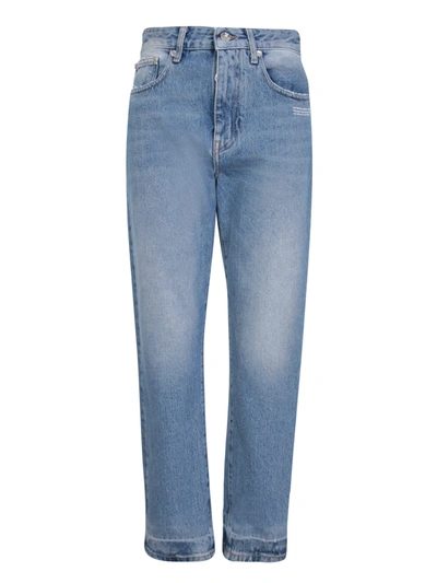 Off-white Straight-leg Blue Jeans