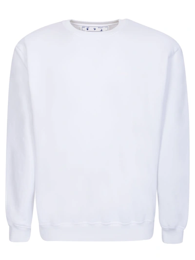 Off-white Diag Print Sweatshirt In White