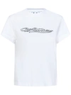 Off-white White Bling Baseball T-shirt In Default Title