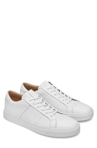 Greats Court Leather Sneaker In White Leather