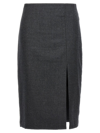 THEORY THEORY SIDE SLIT PENCIL SKIRT