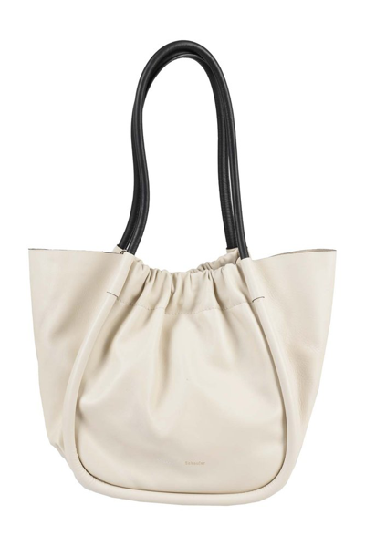 Proenza Schouler Ruched Large Tote Bag In White