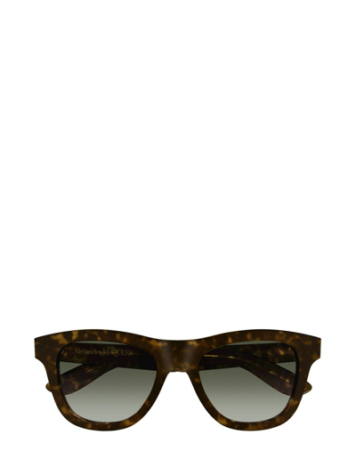 Alexander Mcqueen Eyewear Square Frame Sunglasses In Brown
