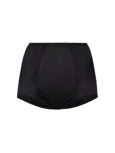 DOLCE & GABBANA DOLCE & GABBANA HIGH WAIST SATIN BRIEFS