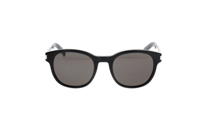 Saint Laurent Eyewear Round Frame Sunlgasses In Black