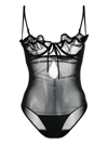 Y/PROJECT Y/PROJECT SHEER RUFFLE DETAILED BODYSUIT