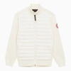 Canada Goose Down-feather Bomber Jacket In White