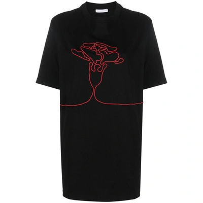 Niccolò Pasqualetti Embroidered Cotton T-shirt In Black