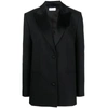 Off-white Single-breasted Tuxedo Blazer In Black
