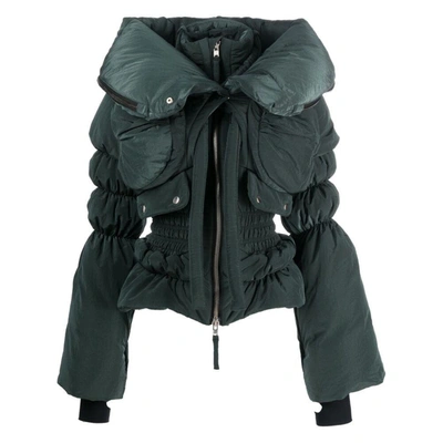 Ottolinger Oversize-collar Padded Jacket In Green