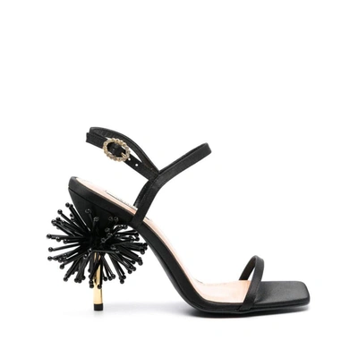 Vanina Kirsten Pissenlit 90mm Sandals In Black