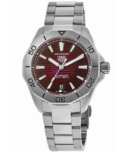Pre-owned Tag Heuer Aquaracer Professional 200 Ruby Red Men's Watch Wbp2114.ba0627
