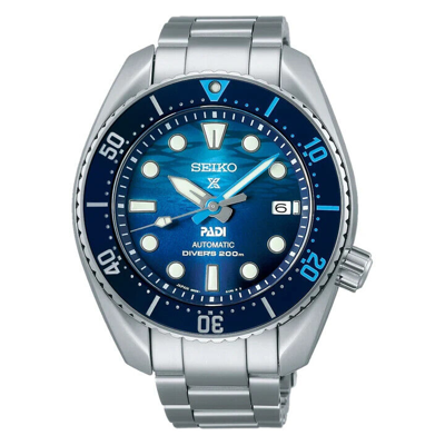 Pre-owned Seiko Prospex Automatic Sea Padi Great Blue Special Edition Watch Spb375