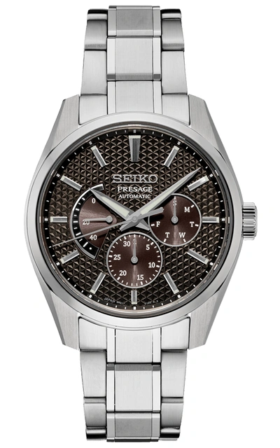 Pre-owned Seiko Presage Sharp Edged Kurotobi Russet Automatic Spb307