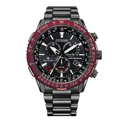 Pre-owned Citizen Promaster Sky Cb5009-55e Eco-drive Radio Solar Watch Black Dial Men's Jp