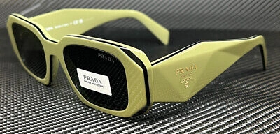 Pre-owned Prada Pr 17ws 13n5s0 Sage Green Grey Women's 49 Mm Sunglasses In Gray
